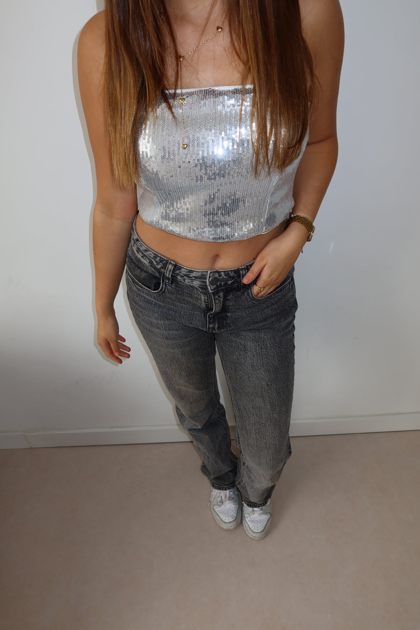 Charlot glitter top