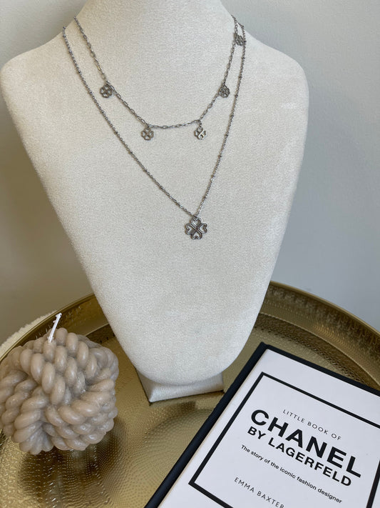 Lucky silver necklace