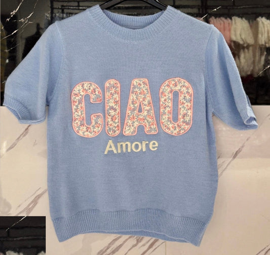 Ciao amore yellow top