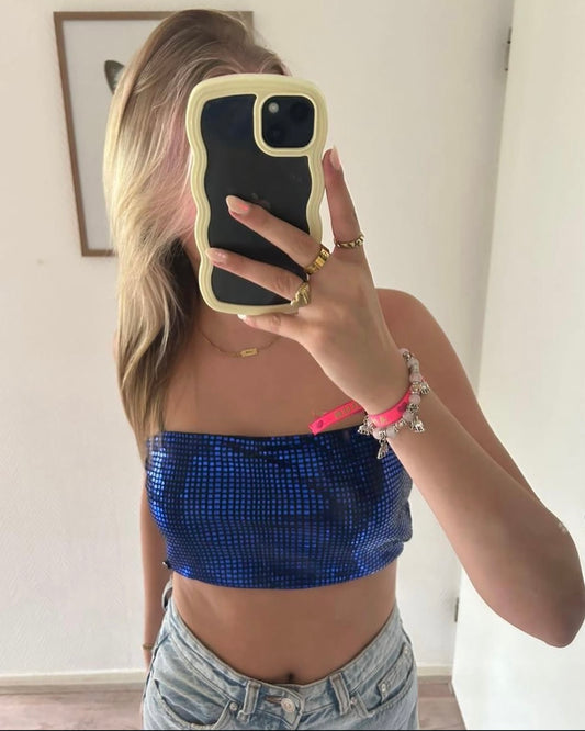 Shiny glitter top