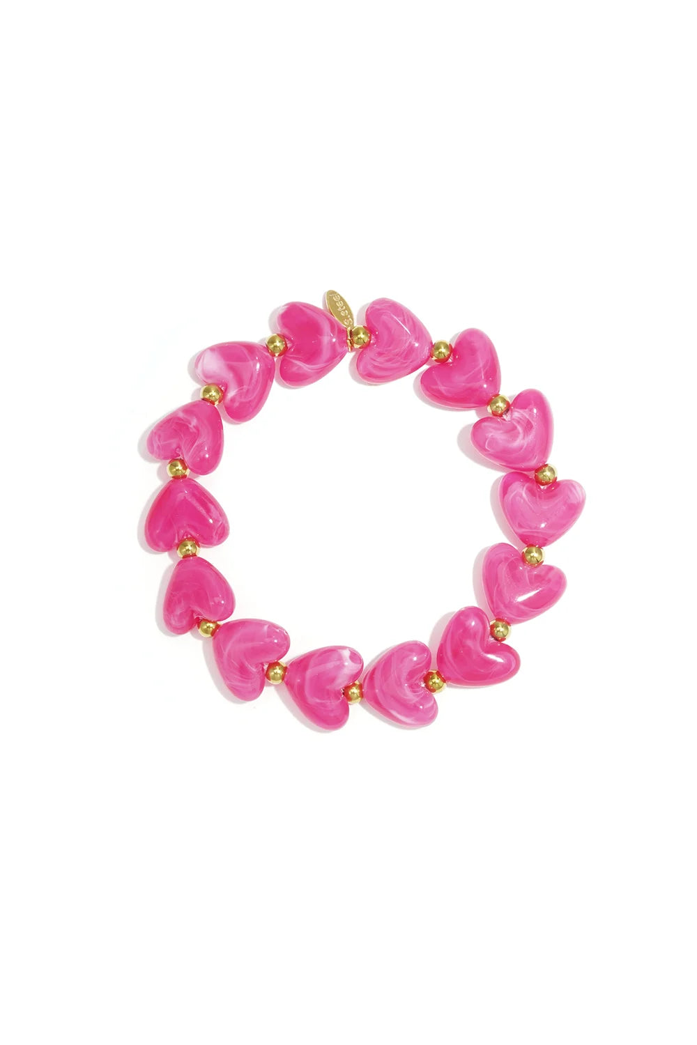 Pink hearts bracelet