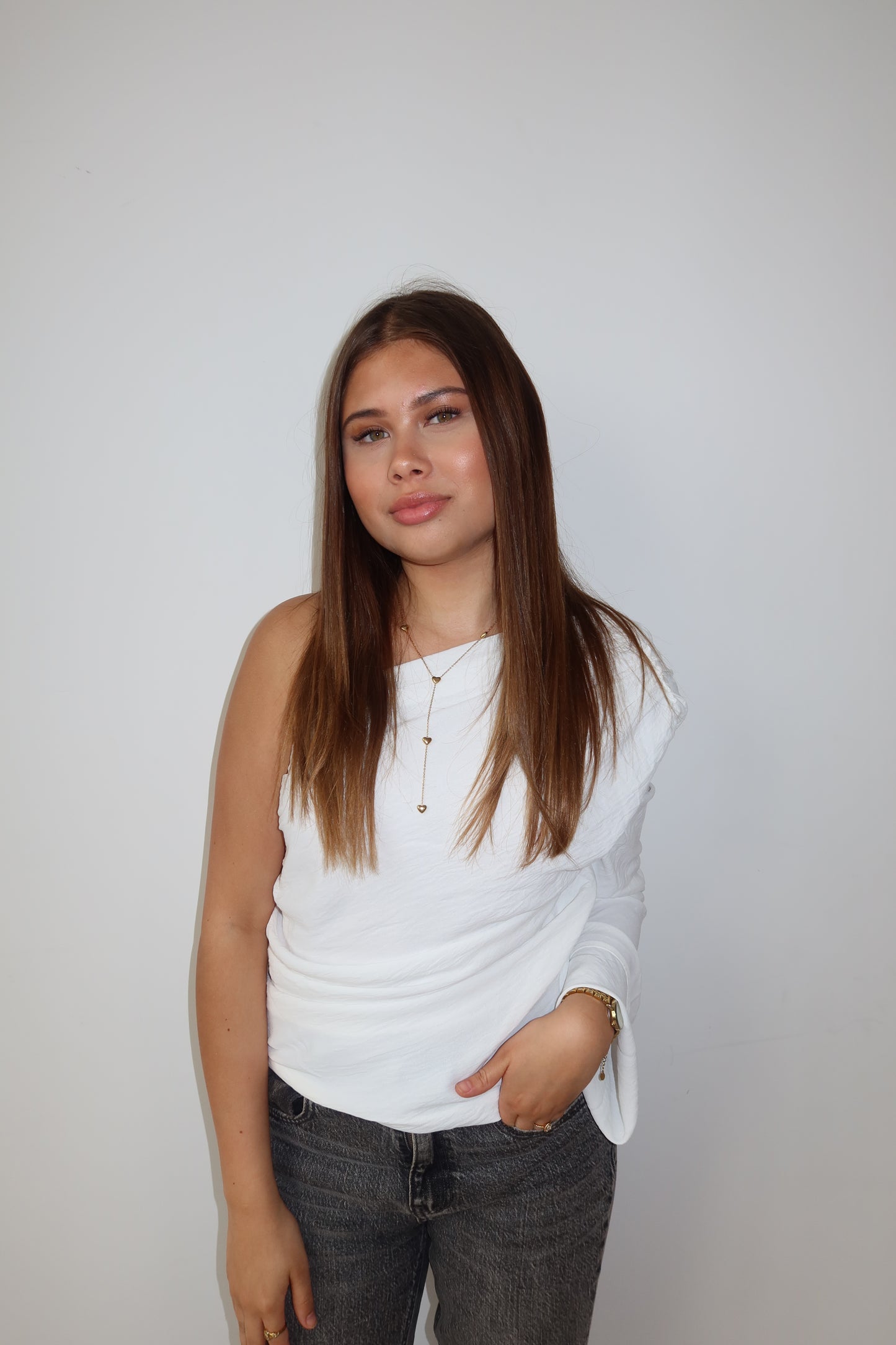 Jezz one shoulder top