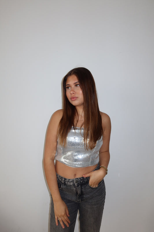 Charlot glitter top