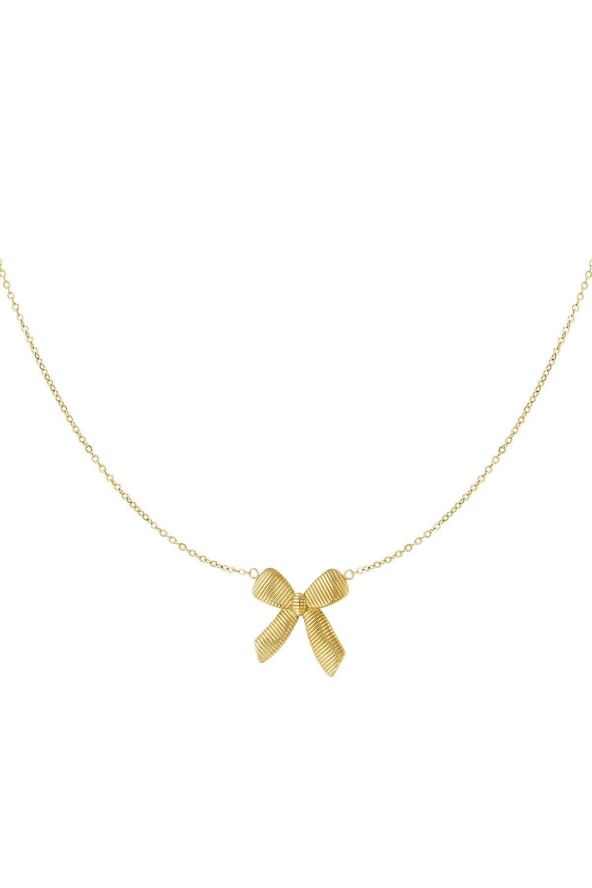 Chunky bow necklace