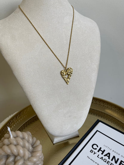 spark heart necklace
