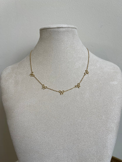 Lots of bows necklace