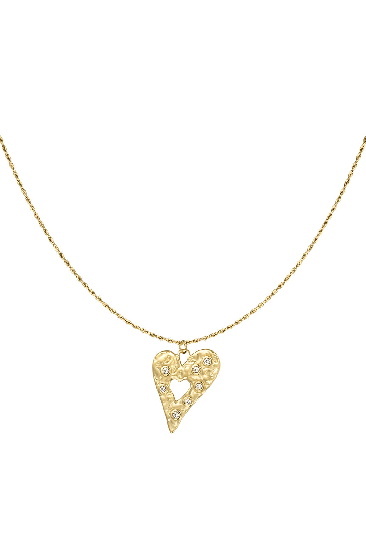 spark heart necklace
