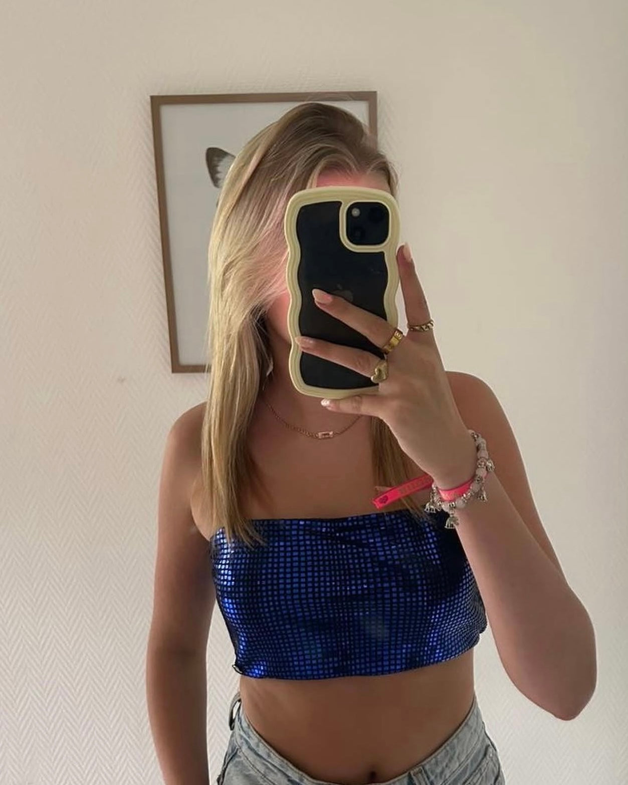 Shiny glitter top