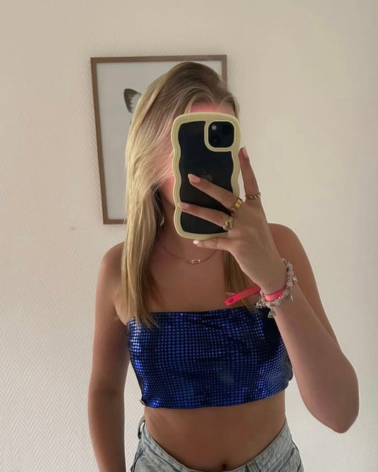 Shiny glitter top