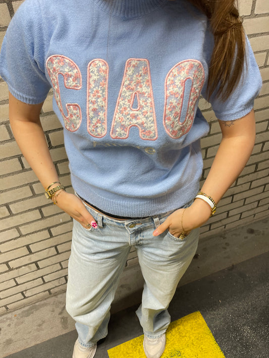 Ciao amore top blue