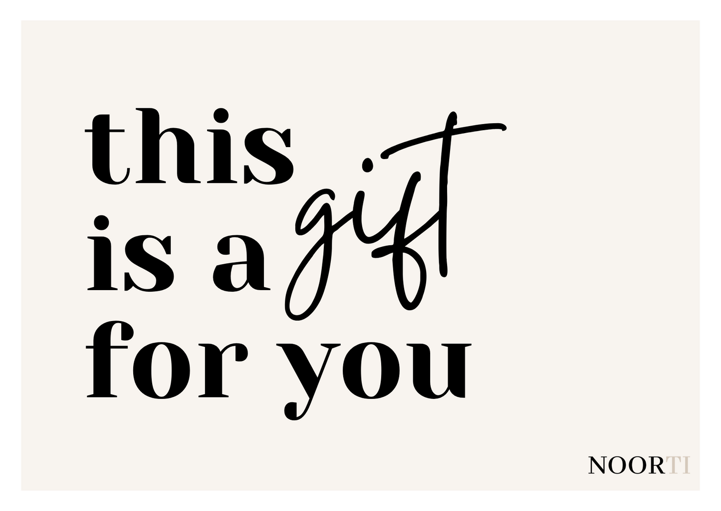 NOORTI'S cadeaubon