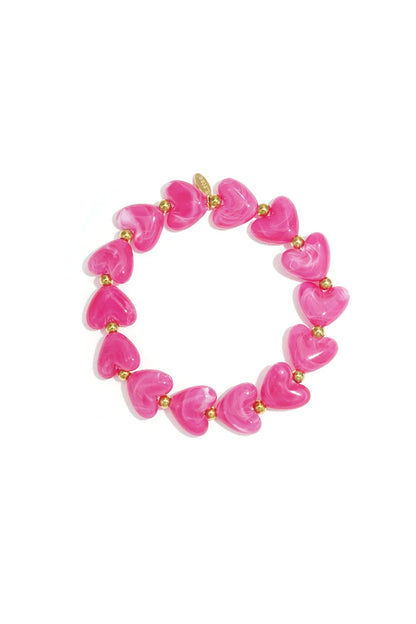 Pink hearts bracelet